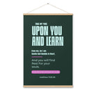 Matthew 11:29-30 Bible Verse, I am gentle Enhanced Matte Paper Poster With Hanger Wall Art Oak 24″×36″