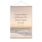 John 14:27 Bible Verse, not as the Enhanced Matte Paper Poster With Hanger Wall Art Oak 24″×36″