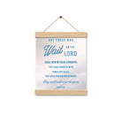 Isaiah 40:31 Bible Verse, Wings like Eagles Enhanced Matte Paper Poster With Hanger Wall Art
