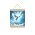 John 14:26 Bible Verse, Holy Spirit Dove Enhanced Matte Paper Poster With Hanger Wall Art