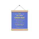 Matthew 11:29-30 Bible Verse, Take my yoke Enhanced Matte Paper Poster With Hanger Wall Art