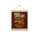 Matthew 11:29-30 Bible Verse, learn from me Enhanced Matte Paper Poster With Hanger Wall Art