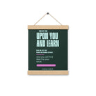 Matthew 11:29-30 Bible Verse, I am gentle Enhanced Matte Paper Poster With Hanger Wall Art