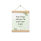 John 14:27 Bible Verse, My peace Enhanced Matte Paper Poster With Hanger Wall Art