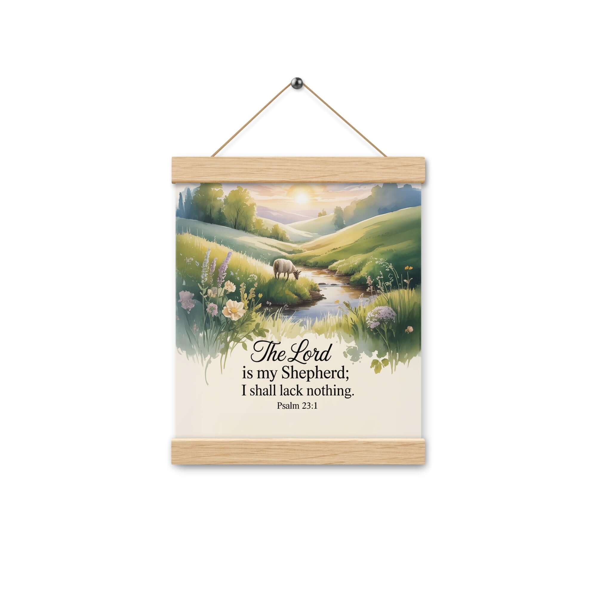 Psalm 23:1 Bible Verse, Lord Enhanced Matte Paper Poster With Hanger
