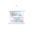 Isaiah 40:31 Bible Verse, Wings like Eagles Enhanced Matte Paper Poster With Hanger Wall Art White 10″×10″