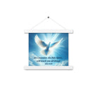 John 14:26 Bible Verse, Holy Spirit Dove Enhanced Matte Paper Poster With Hanger Wall Art White 10″×10″