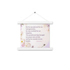 Isaiah 53:5 Bible Verse, by his wounds Enhanced Matte Paper Poster With Hanger Wall Art White 10″×10″