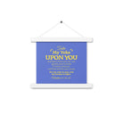 Matthew 11:29-30 Bible Verse, Take my yoke Enhanced Matte Paper Poster With Hanger Wall Art White 10″×10″