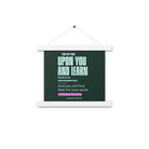 Matthew 11:29-30 Bible Verse, I am gentle Enhanced Matte Paper Poster With Hanger Wall Art White 10″×10″