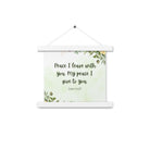 John 14:27 Bible Verse, My peace Enhanced Matte Paper Poster With Hanger Wall Art White 10″×10″