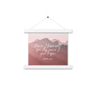 John 14:27 Bible Verse, I give you Enhanced Matte Paper Poster With Hanger Wall Art White 10″×10″