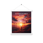 Psalm 107:1 Bible Verse, Give Thanks to the Lord Enhanced Matte Paper Poster With Hanger Wall Art