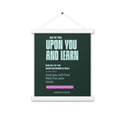 Matthew 11:29-30 Bible Verse, I am gentle Enhanced Matte Paper Poster With Hanger Wall Art