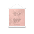 Revelation 21:4 Bible Verse, their eyes Enhanced Matte Paper Poster With Hanger Wall Art