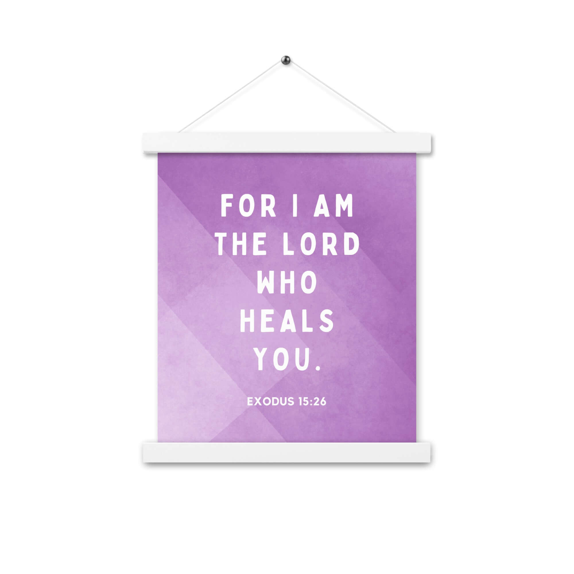 Exodus 15:26 Bible Verse, in his eyes Enhanced Matte Paper Poster With Hanger Wall Art