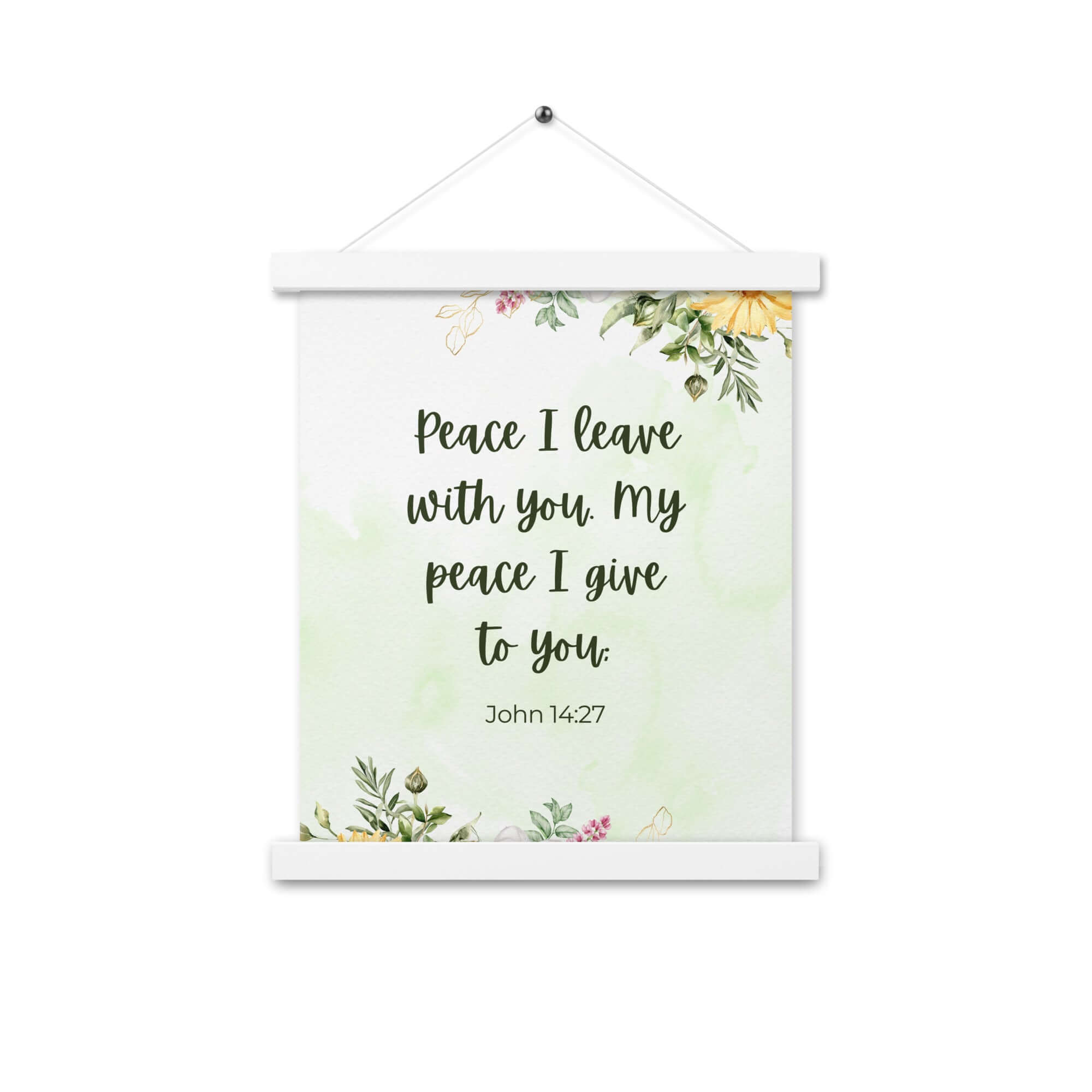 John 14:27 Bible Verse, My peace Enhanced Matte Paper Poster With Hanger Wall Art