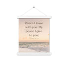 John 14:27 Bible Verse, not as the Enhanced Matte Paper Poster With Hanger Wall Art