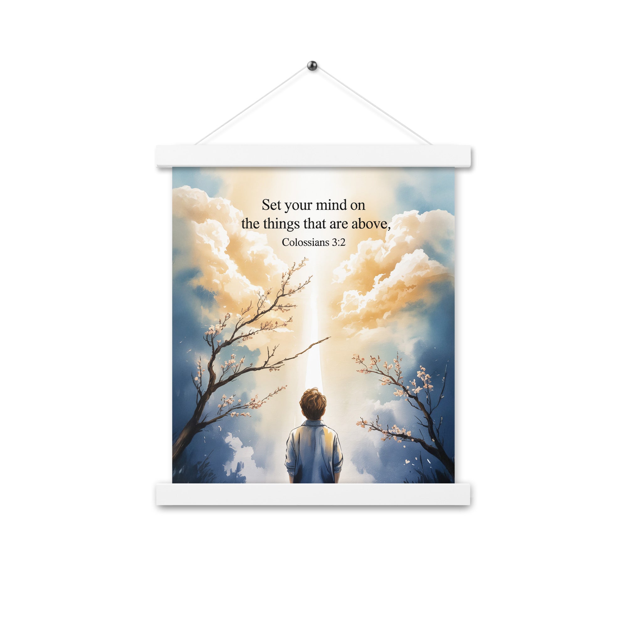 Colossians 3:2 Bible Verse the things Enhanced Matte Paper Poster With Hanger