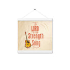 Exodus 15:2 Bible Verse, The LORD is my strength Enhanced Matte Paper Poster With Hanger Wall Art White 12″×12″