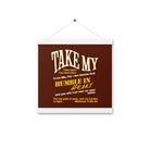 Matthew 11:29-30 Bible Verse, learn from me Enhanced Matte Paper Poster With Hanger Wall Art White 12″×12″