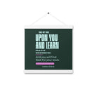 Matthew 11:29-30 Bible Verse, I am gentle Enhanced Matte Paper Poster With Hanger Wall Art White 12″×12″