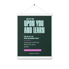 Matthew 11:29-30 Bible Verse, I am gentle Enhanced Matte Paper Poster With Hanger Wall Art White 12″×16″