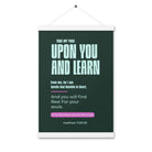 Matthew 11:29-30 Bible Verse, I am gentle Enhanced Matte Paper Poster With Hanger Wall Art