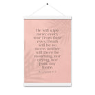 Revelation 21:4 Bible Verse, their eyes Enhanced Matte Paper Poster With Hanger Wall Art