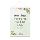 John 14:27 Bible Verse, My peace Enhanced Matte Paper Poster With Hanger Wall Art