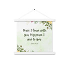 John 14:27 Bible Verse, My peace Enhanced Matte Paper Poster With Hanger Wall Art White 14″×14″