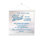 Isaiah 40:31 Bible Verse, Wings like Eagles Enhanced Matte Paper Poster With Hanger Wall Art White 16″×16″