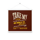 Matthew 11:29-30 Bible Verse, learn from me Enhanced Matte Paper Poster With Hanger Wall Art White 16″×16″