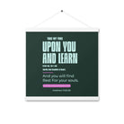 Matthew 11:29-30 Bible Verse, I am gentle Enhanced Matte Paper Poster With Hanger Wall Art White 16″×16″