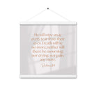 Revelation 21:4 Bible Verse, He will wipe Enhanced Matte Paper Poster With Hanger Wall Art White 16″×16″