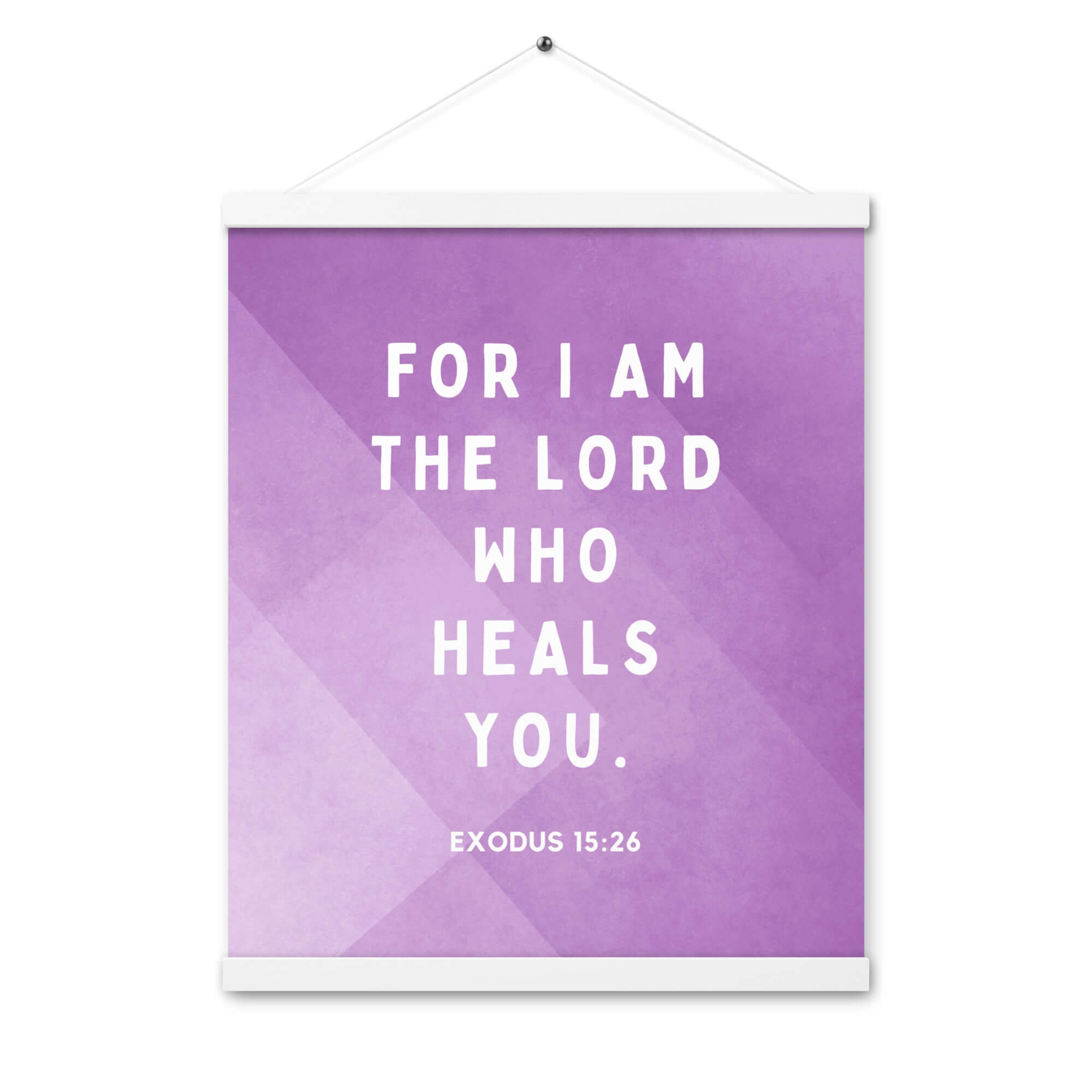 Exodus 15:26 Bible Verse, in his eyes Enhanced Matte Paper Poster With Hanger Wall Art White 16″×20″