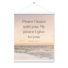 John 14:27 Bible Verse, not as the Enhanced Matte Paper Poster With Hanger Wall Art White 16″×20″
