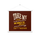 Matthew 11:29-30 Bible Verse, learn from me Enhanced Matte Paper Poster With Hanger Wall Art White 18″×18″