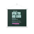Matthew 11:29-30 Bible Verse, I am gentle Enhanced Matte Paper Poster With Hanger Wall Art White 18″×18″