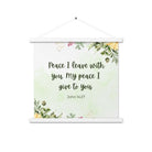 John 14:27 Bible Verse, My peace Enhanced Matte Paper Poster With Hanger Wall Art White 18″×18″