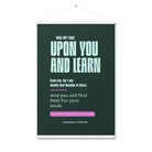 Matthew 11:29-30 Bible Verse, I am gentle Enhanced Matte Paper Poster With Hanger Wall Art White 24″×36″