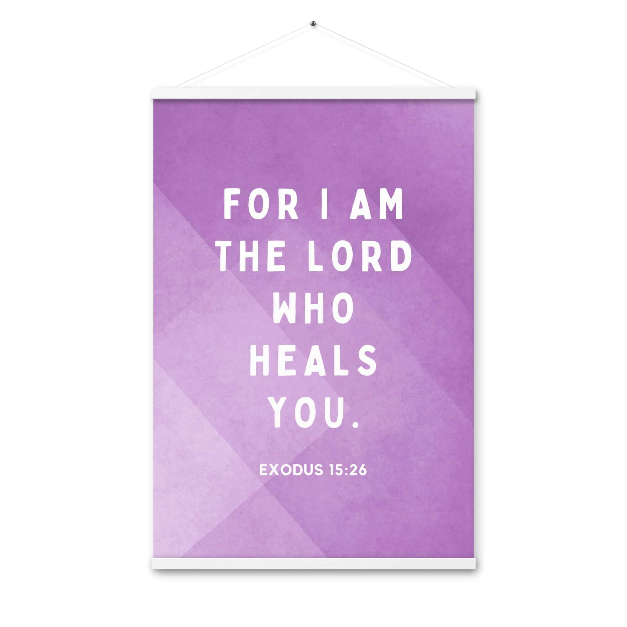 Exodus 15:26 Bible Verse, in his eyes Enhanced Matte Paper Poster With Hanger Wall Art White 24″×36″