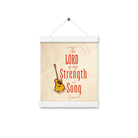 Exodus 15:2 Bible Verse, The LORD is my strength Enhanced Matte Paper Poster With Hanger Wall Art