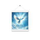 John 14:26 Bible Verse, Holy Spirit Dove Enhanced Matte Paper Poster With Hanger Wall Art