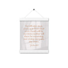 Revelation 21:4 Bible Verse, He will wipe Enhanced Matte Paper Poster With Hanger Wall Art