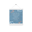 Revelation 21:4 Bible Verse, every tear Enhanced Matte Paper Poster With Hanger Wall Art