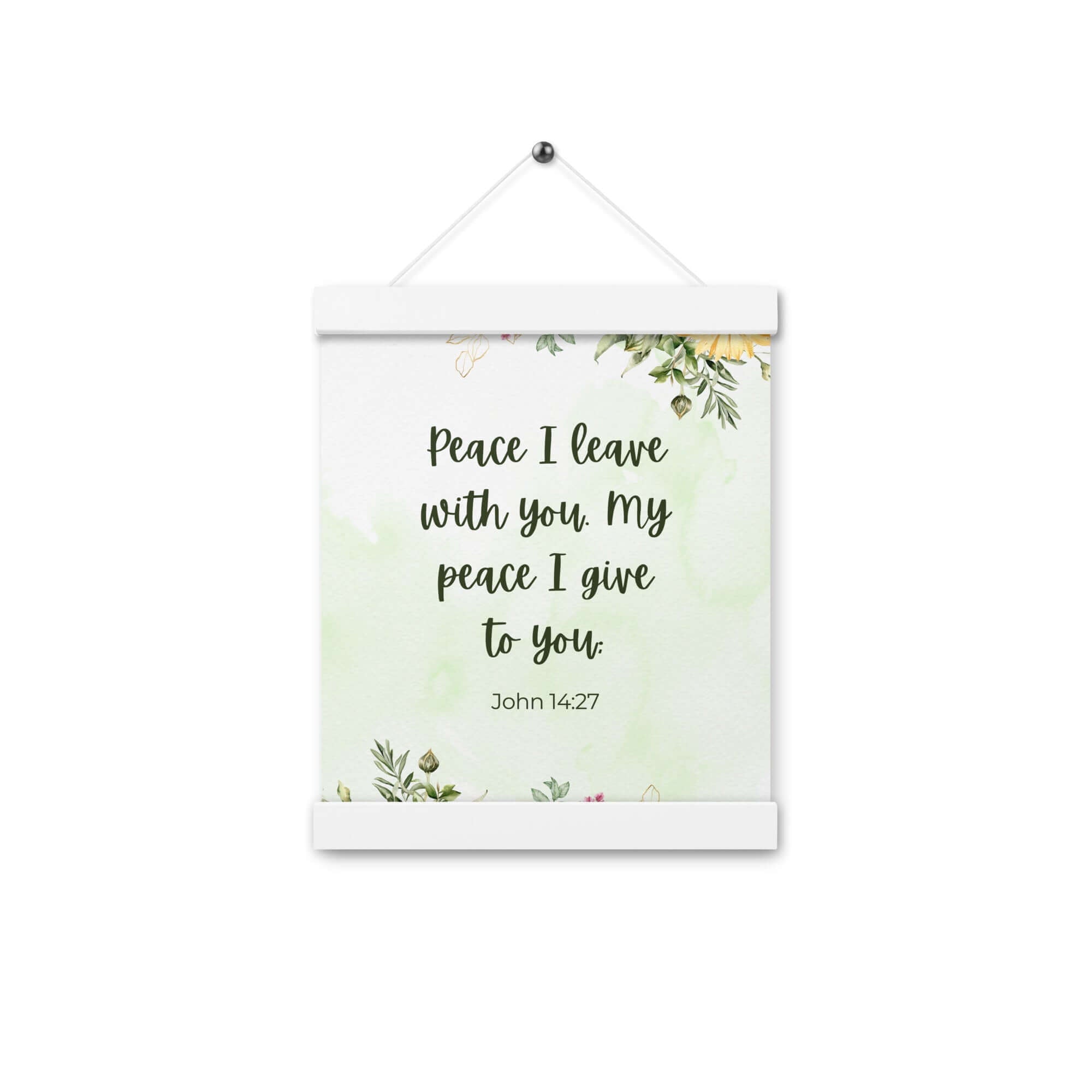 John 14:27 Bible Verse, My peace Enhanced Matte Paper Poster With Hanger Wall Art