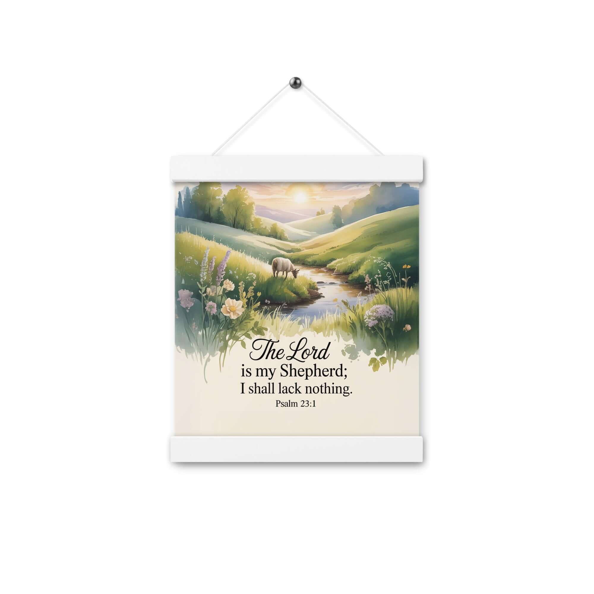 Psalm 23:1 Bible Verse, Lord Enhanced Matte Paper Poster With Hanger