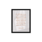 Revelation 21:4 Bible Verse, He will wipe Framed Canvas Print Wall Art Black 11″×14″