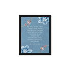 Revelation 21:4 Bible Verse, every tear Framed Canvas Print Wall Art Black 11″×14″